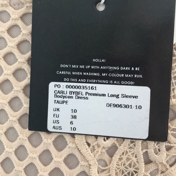 Embroidered woven body con dress - Picture 6 of 6